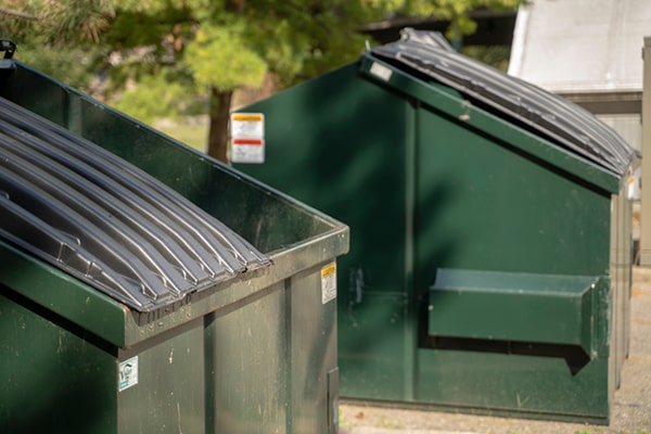 commercial dumpsters has weight limits for each size of dumpster, ranging from 1,500 to 4,000 pounds